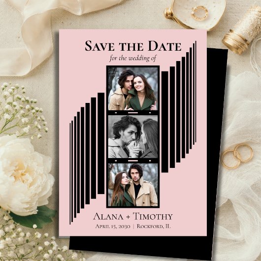 Love in Frames Modern Photo Save the Date