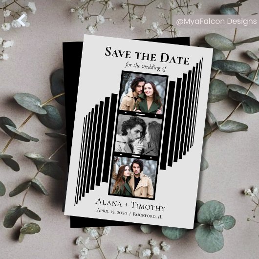 Love in Frames Modern Photo Save the Date