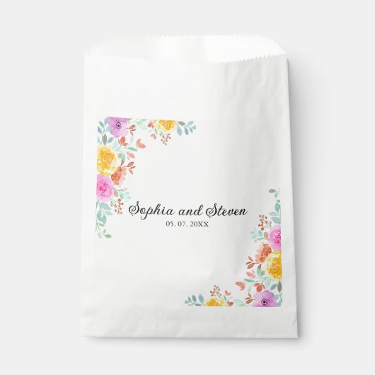 Love in Full Bloom – Springtime Wedding Bedankzakje (Voorkant)