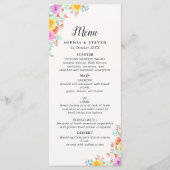 Love in Full Bloom – Springtime Wedding Programmakaart (Voorkant)