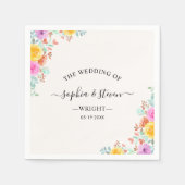 Love in Full Bloom – Springtime Wedding Servet (Voorkant)