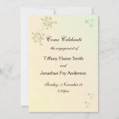 Love in Laurels Verloving Large Text Kaart (Voorkant)