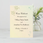 Love in Laurels Verloving Large Text Kaart (Staand voorkant)