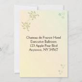 Love in Laurels Verloving Large Text Kaart (Achterkant)