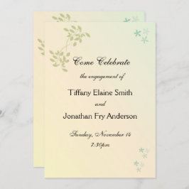 Love in Laurels Verloving Large Text Kaart