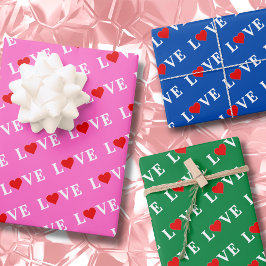 LOVE in LOVE verpakt met LOVE All Purpose Inpakpapier Vel