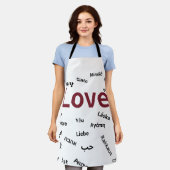 Love in Many Languages Apron Schort (Gedragen)