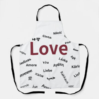 Love in Many Languages Apron Schort