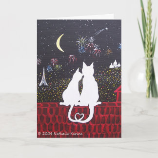 Love in Parijs - L'Amour in Parijs Feestdagen Kaart