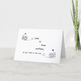 Love in Slow Motion Folded Card Feestdagen Kaart