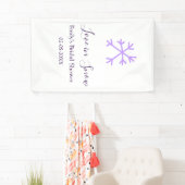 Love in Snow bridal shower purple snowflakes paste Spandoek (Insitu)