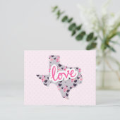 Love in Texas - Valentijnsdag Holiday Briefkaart (Staand voorkant)