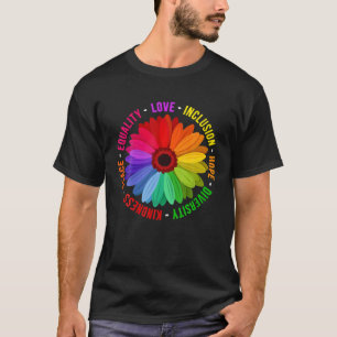 Love Inclusion Diversity Kindness Peace Equal T-shirt