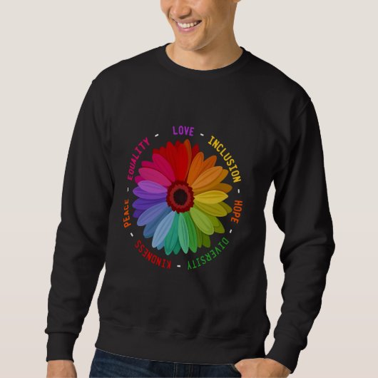 Love Inclusion Diversity Kindness Peace Equal Trui (Voorkant)