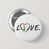 Love India Ronde Button 5,7 Cm (Voorkant /achterkant)