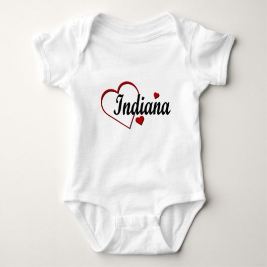 Love Indiana Hearts Infants Creeper Romper (Voorkant)