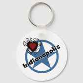 Love Indianapolis Sleutelhanger (Voorkant)