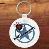Love Indianapolis Sleutelhanger (Voorkant)