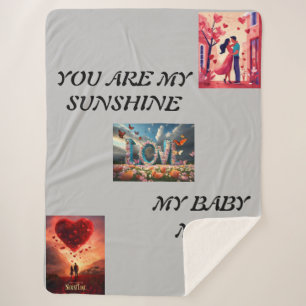 Love-infused Comfort, Valentijnsdag bedlaken Sherpa Deken