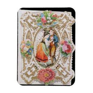 Love, Innocence, Valentijn card, c.1870 (color li Magneet
