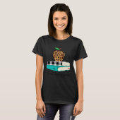 Love Inspire Leopard Print Apple Leraar Grappig ca T-shirt (Voorkant volledig)