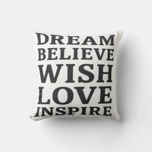 Love Inspire – Motivatie Quote Kussenprint Kussen