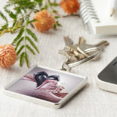 Love-Inspired Heart Keychain (Zijkant)