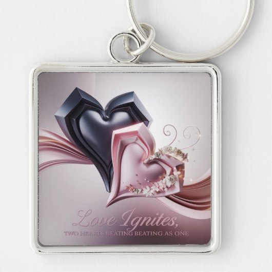 Love-Inspired Heart Keychain (Voorkant)