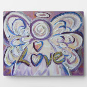 Love Inspirerend Angel Painting Poem Plaque Fotoplaat (Voorkant)