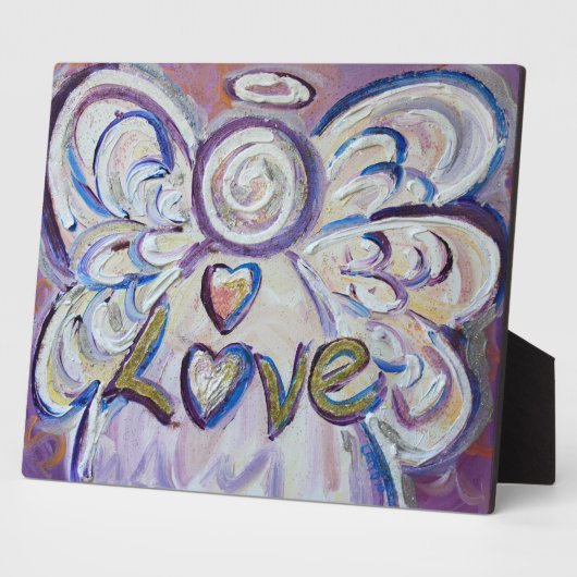 Love Inspirerend Angel Painting Poem Plaque Fotoplaat (Zijkant)