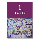Love Inspirerend Word Angel Custom Table Kaarten (Voorkant)