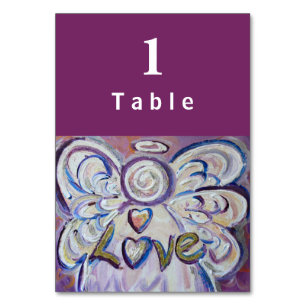 Love Inspirerend Word Angel Custom Table Kaarten