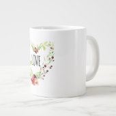*~* LOVE INTENTIE EMOTO Floral HEART Grote Koffiekop (Voorkant rechts)
