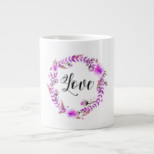 *~* LOVE INTENTIE EMOTO Floral Wreate Grote Koffiekop