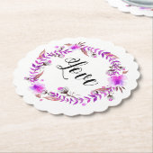 *~* LOVE INTENTIE EMOTO Floral Wreated Onderzetter (Gekanteld)