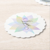 *~* LOVE INTENTIE ONDERZETTER EMOTO Pastel Leaves (Gekanteld)