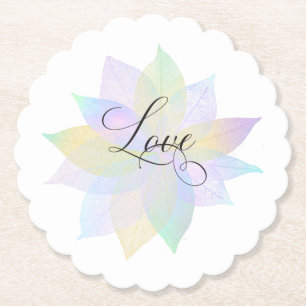 *~* LOVE INTENTIE ONDERZETTER EMOTO Pastel Leaves