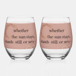 Love & Intention Collectie | Gratitude Remains™ A Wijnglas Zonder Voet