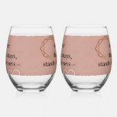 Love & Intention Collection | Gratitude Remains™ A Wijnglas Zonder Voet (Links)