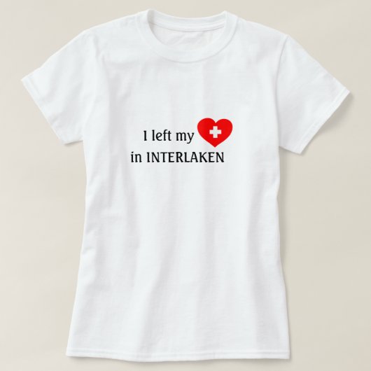 Love Interlaken souvenir T-shirt (Design voorkant)