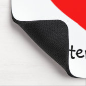 Love Interlaken - Swiss heart mousepad Muismat (Hoek)