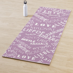 LOVE - internationaal voor meerdere talen Yogamat