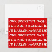 Love International Briefkaart (Voorkant / Achterkant)