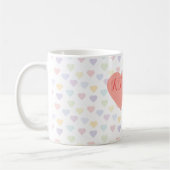 Love Intertwined Hearts Custom Monogrammed Koffiemok (Links)