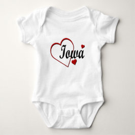 Love Iowa Hearts Infants Creeper Romper