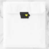 Love Iowa Ronde Sticker (Tas)