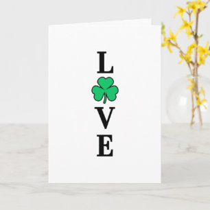 LOVE Ireland Clover Shamrock All Purpose Blank Kaart