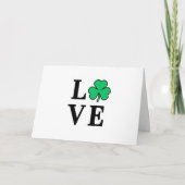 LOVE Ireland Clover Shamrock All Purpose Blank Kaart (Voorkant)