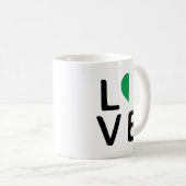 Love - Ireland Flag Koffiemok (Voorkant rechts)