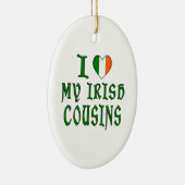 Love irish Cousins Keramisch Ornament (Rechts)